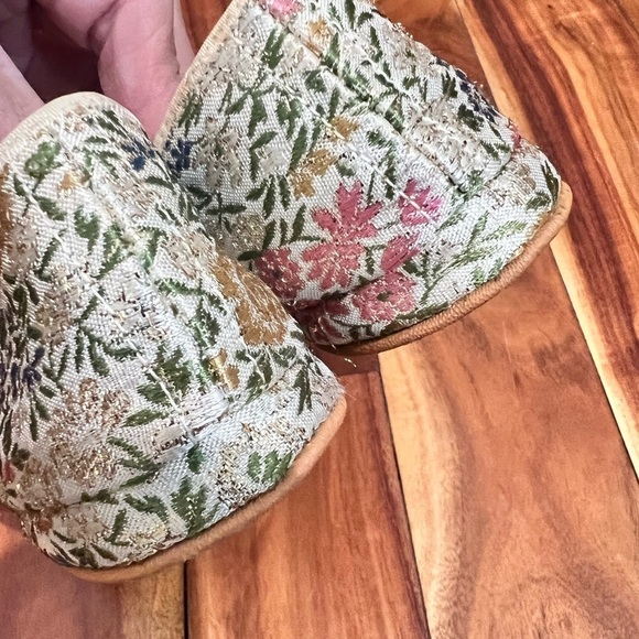 Vintage Daniel Green 6 Embroidered 1960s Retro Ballet Slipper Shoes - Picture 4 of 6